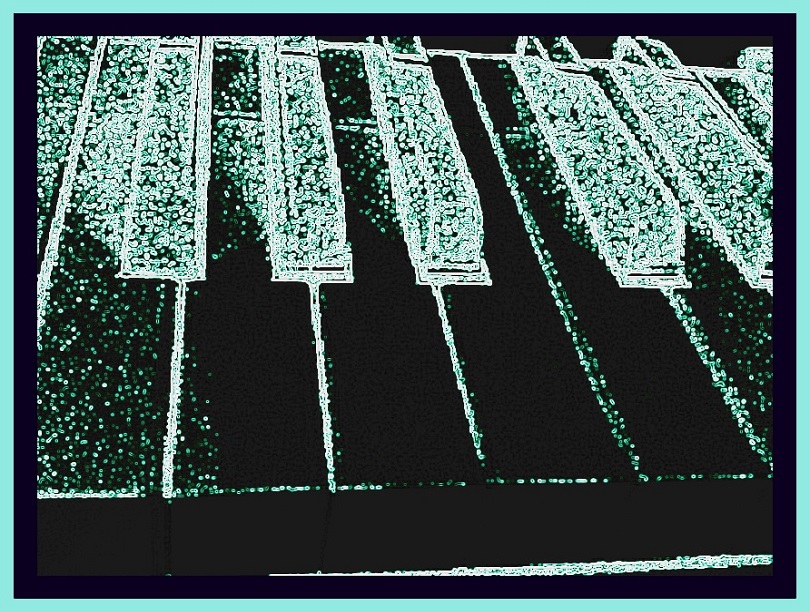 Abstract piano keys - profound inspiration of david monte cristo